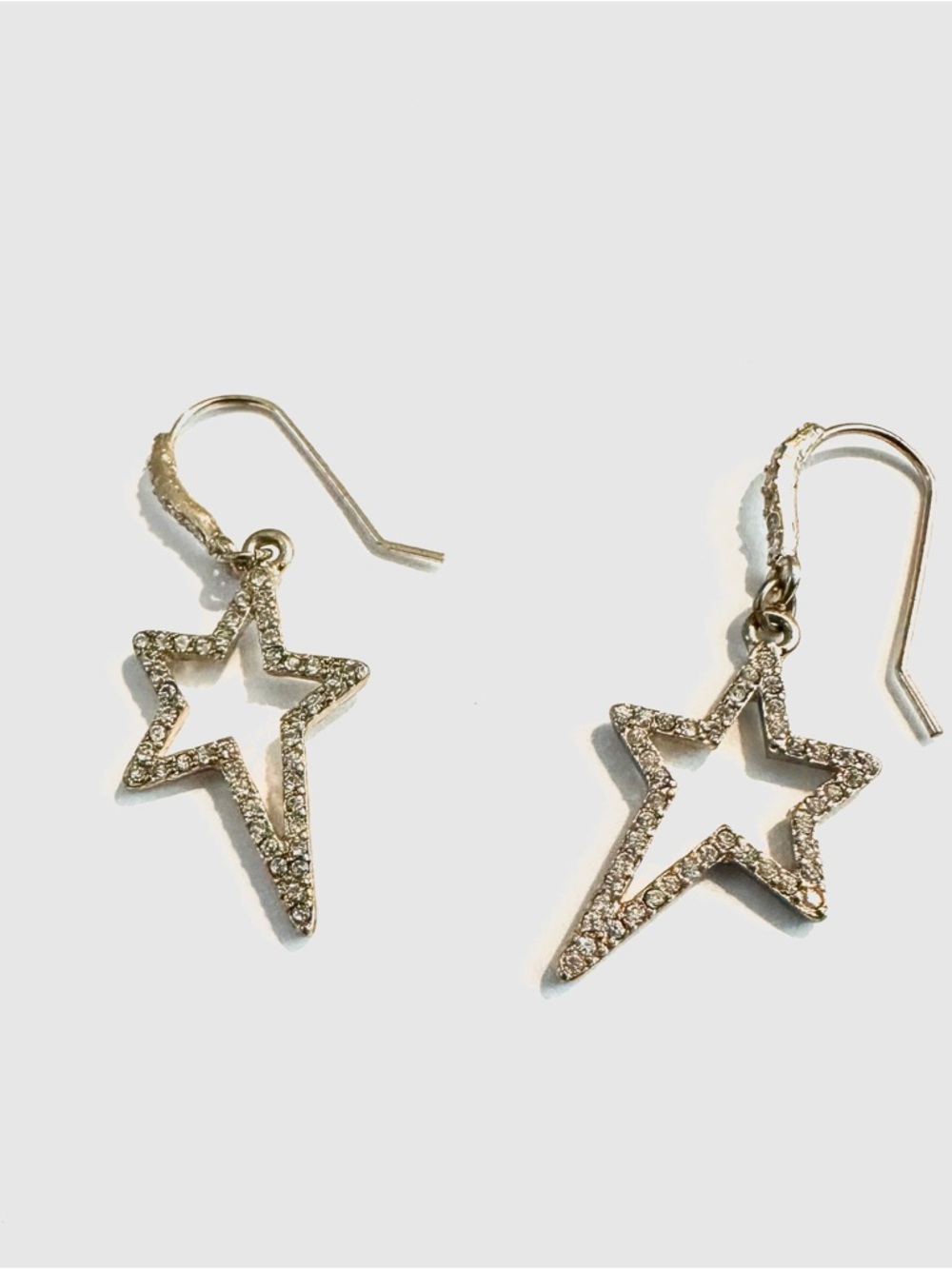 2 for $20 Sparkling Star Outline Drop Earrings - Gold